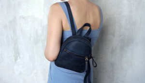 Mini Mochila de Cuero Genuino con Logotipo Personalizado Premium, Bolsos y Maletas Pequeños para Mujer, Otras Mochilas para Damas LSBP-0060 - Product Image 6