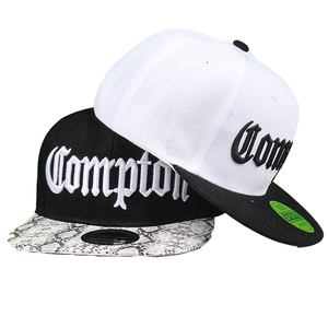 Gorra Snapback Negra de Visera Plana con Bordado 3D en Relieve, de Lona de Algodón, con Logotipo Bordado, Estilo Urbano, Unisex, Casual, para Adultos, para las Cuatro Estaciones - Product Image 1