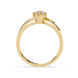 Anillo de Compromiso, Aniversario o Boda de Oro de 10k, 14k o 18k con Diamante Redondo de 0.5 CT para Mujer, Certificado por IGI, Diseño de Diseñador de Moda - Product Image 3