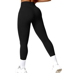 Custom OEM ODM Women Scrunch Butt <b>Leggings</b> High Waist Pocket Quick Dry Nylon Gym Pants Wholesale Wear Style - Product Image 3