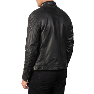 Custom <b>Men's</b> Leather <b>Jacket</b> High Quality Unique Personalized Biker <b>Jacket</b> Medium Length <b>Thin</b> Thickness <b>jacket</b> for <b>men</b> - Product Image 2