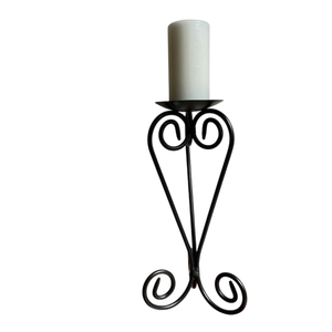 Candelabro de Acero Negro con Diseño en Forma de U para Decoración del Hogar, Soporte Metálico Resistente - Product Image 6
