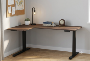 Muebles Comerciales Ergonómicos de Alta Calidad, Escritorio Elevador Eléctrico en Forma de L, Marco Metálico, ODM OEM de Fábrica - Product Image 3