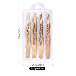 Pinzas para Cejas BAFA SURGICAL INSTRUMENTS de Acero Inoxidable de Alta Precisión, Punta Recta, Ligeras, Duraderas y de Diseño Moderno - Product Image 1