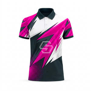 Chemises polo personnalisées pour hommes, légères, imprimées sur toute la surface, tissu doux, uniforme d'entreprise, séchage rapide - Product Image 5