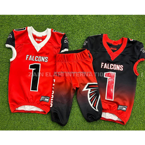 Tenues de football américain avec broderie Tackle Twill, nom et numéro, respirantes, séchage rapide, impression numérique, Spandex/Lycra/Mesh, grandes tailles - Product Image 1
