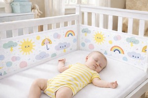 Protector de Cuna Ajustable, 100% Algodón Orgánico, Personalizable, Transpirable, Seguro y Suave para Bebés - Product Image 4