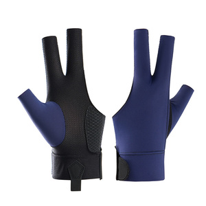 Breathable 3 Finger Snooker Gloves Non Slip Billiard Gloves Left Hand Mesh Pool Cue Gloves for Weightless Smooth Stroke - Product Image 4