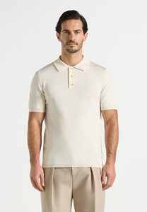 Chemise Homme Bleu Marine Tricotée Manches Courtes Couleur Unie Style Décontracté Coupe Classique 100% Coton Anti-rétrécissement Logo Personnalisé - Product Image 1