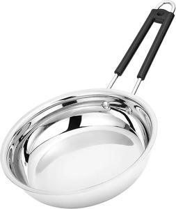 Sartén Profunda Antiadherente de Metal con Mango de Plástico Resistente al Calor, Base de Acero Inoxidable, Compatible con Inducción, Utensilios de Cocina Ecológicos - Product Image 6