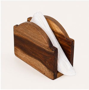 Premium Solid Wood Napkin Holder For Dining <b>Table</b> Rustic Vertical Tissue Paper Stand For <b>Kitchen</b> Home And Restaurant Decoration - Product Image 1