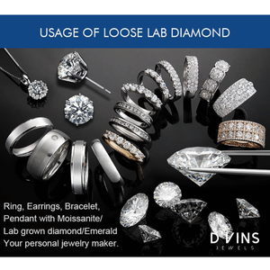 เพชรแล็บโกรว์ CVD คุณภาพสูง ขนาด 1 กะรัต 1.5 กะรัต 2 กะรัต สี D รหัส 789456 พร้อมใบรับรอง เพชรเม็ดเดี่ยว - Product Image 5