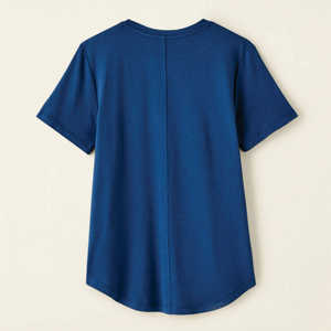 Camisetas Lisas para Mujer, Cuello Redondo, Manga Corta, Camisetas Sólidas, Personaliza con el Logotipo de tu Propia Marca, Camiseta con Impresión para Mujer - Product Image 1