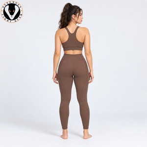 Conjunto de yoga profesional para mujer, tela elástica transpirable, ajuste cómodo para yoga, gimnasio, entrenamiento y fitness - Product Image 6