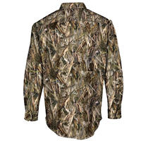 Chemise de chasse camouflage à manches longues pour homme, respirante, en toile, avec doublure en polyester et coton, style automne, pour l'extérieur