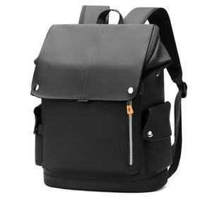 Premium Water Repellent Laptop <b>Backpack</b> Minimalist College School Bag <b>with</b> Snap Closure Flap and Multi Storage <b>Compartment</b> - Product Image 1