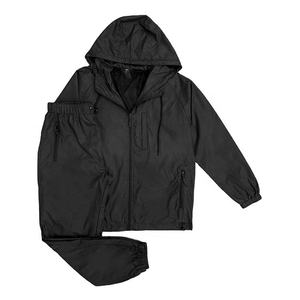 Ensemble de survêtement unisexe couleur vive, manches longues, capuche, fermeture éclair, poches latérales, coupe régulière, polyester léger, tenue décontractée, printemps - Product Image 5