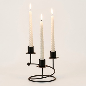 3 Head Elegant Nordic Metal Candle Holder Modern Minimalist Iron Taper Candlestick Centerpiece for <b>Table</b> Dining Wedding <b>Decor</b> - Product Image 1