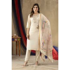 Ensemble élégant Kurti, pantalon et dupatta pour femmes - Product Image 3
