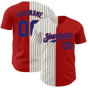 Uniforme de sóftbol con logotipo bordado para hombre, camiseta de béisbol personalizada con estampado digital en blanco y rayas - Product Image 6