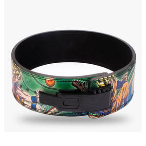 Ceinture de musculation en cuir véritable avec boucle à levier, ceinture de powerlifting réglable pour la musculation - Product Image 4