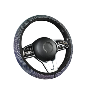 Housse de <span class=keywords><strong>volant</strong></span> de voiture MELCO, toutes saisons, universelle, cuir véritable, absorbant la transpiration, antidérapante, OLIVER, ajustement parfait, retour - Product Image 3