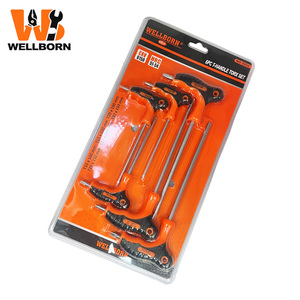 Juego de 6 Llaves Torx con Mango en T, Juego de Llaves Torx de Seguridad T10-T30, Juego de Destornilladores en Forma de T de Acero CR-V con Orificios Antimanipulación - Product Image 1