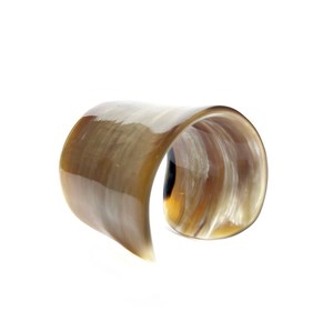 MN EXPORTS Ensemble de bracelets manchette en corne de vache faits à la main, design moderne, écologique, pour femme, motif animal chrétien, imitation perle - Product Image 4