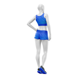 Conjunto de Sujetador Deportivo y Pantalones Cortos de Yoga Sublimados Ligeros para Mujer, que Absorben la Humedad, Ecológicos, Suministro de Fábrica OEM - Product Image 2