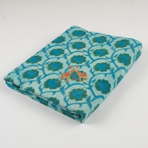 Tissu en coton traditionnel de haute qualité, imprimé à la main avec des motifs floraux, pour la décoration intérieure, la literie et les rideaux - Product Image 3