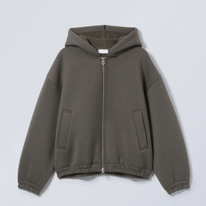 2026 Vente en gros Sweat à capuche zippé pour homme en molleton uni olive, coupe ample avec poches latérales, sur mesure, ODM OEM - Product Image 1