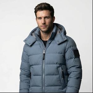 Chaqueta acolchada de hombre de nuevo diseño de alta calidad para hombre al por mayor, chaqueta acolchada gruesa cálida con capucha de plumón de pato para hombre - Product Image 1