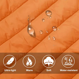 Winter Custom Logo Breathable Puffer Vest For Women's Blue Colour <b>Stand</b> Collar Sleeveless Light <b>Weight</b> Warm Outwear Zipper - Product Image 6