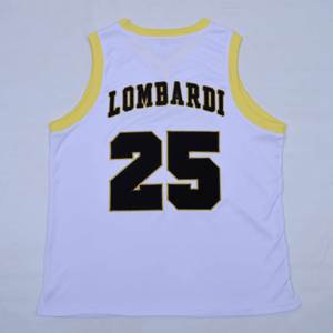 Maillot de basket-ball pour homme, qualité supérieure, fabrication sur mesure avec logo personnalisé, tissu mash avec broderie appliquée sur le devant. - Product Image 2