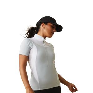 Chemises d'équitation à manches courtes et col montant pour femmes, vêtements d'équitation personnalisés en gros, haute qualité - Product Image 2