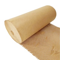 Rouleau de rembourrage protecteur en papier kraft alvéolé recyclable pour emballage cadeau et artisanat
