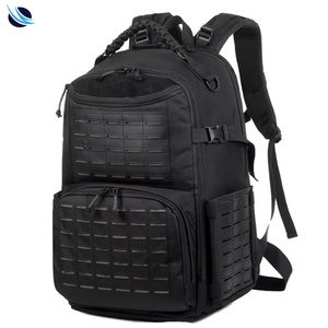 Mochila de Senderismo Táctica de Lujo para Exteriores, de Mezclilla y Poliéster, con Marco Externo, Cierre de Cremallera, Resistente al Agua, Capacidad de 36-56L, Deportiva - Product Image 1