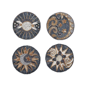 Posavasos de Cóctel con Cuentas Hechas a Mano de Alta Calidad, Inspirados en el Estilo Vintage, Reutilizables, Accesorio de Mesa de Lujo para Regalos de Inauguración de Casa - Product Image 5