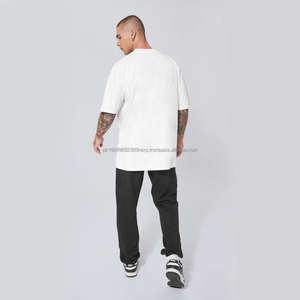 Camiseta Básica Informal de Algodón 100% Blanca Extra Grande para Hombre, Última Moda, Muy Solicitada, con Mangas Cortas, en Oferta a Precios Económicos - Product Image 3