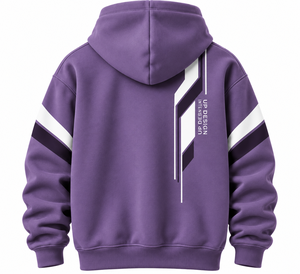 Sudadera con Capucha Personalizada con Gráficos Morados, Sudadera de Moda Urbana, Sudadera con Estampado Unisex, Ropa Casual de Moda, Suministro de Fábrica OEM - Product Image 2
