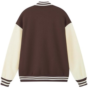 เสื้อแจ็คเก็ตวาร์ซิตี้สีน้ำตาลสำหรับผู้ชาย แขนเสื้อติดกระดุม ด้านหน้าแบบลำลอง สำหรับฤดูใบไม้ร่วง กันลม ผลิตจากผ้าแคนวาส โพลีเอสเตอร์ และผ้าฝ้ายผสม ทรงปกติ คอตั้ง - Product Image 2