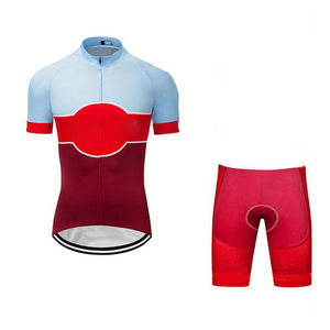 Maillot de cyclisme en gros pour hommes, couleur unie, fermeture éclair intégrale, col bas, sublimation, nouveau design - Product Image 2