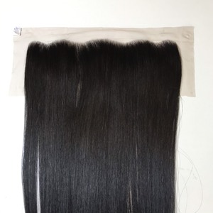 ผมแท้ไม่ผ่านการทำ12A ผม Remy ของมนุษย์ผมตรงนุ่มสลวยสองชั้นสีธรรมชาติ - Product Image 6