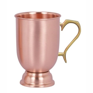 Custom Logo Hammered Moscow Mule Copper Mug Handcrafted <b>Metal</b> Beer Drinking Cup Vintage Barware Cocktail Beverage Mug Copper Mug - Product Image 2