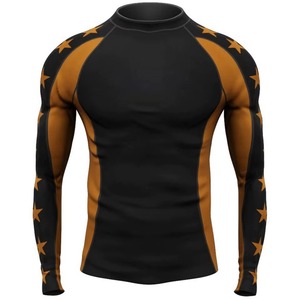 วัสดุที่ดีที่สุดสำหรับชุดกีฬา Rash Guard พร้อมบริการพิมพ์โลโก้ตามสั่ง เนื้อผ้าระบายอากาศได้ดี น้ำหนักเบา แห้งเร็ว และเป็นมิตรต่อสิ่งแวดล้อม - Product Image 5