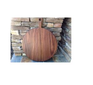 Planche à découper en bois moderne pour cuisine, avec poignée pour une découpe et un service faciles - Product Image 1