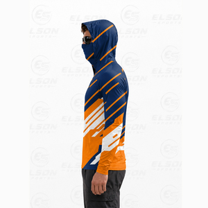 Sudadera con Capucha para Pesca al por Mayor OEM con Máscara Facial, Manga Larga, Secado Rápido, Transpirable, Camisa de Pesca Personalizada para Hombre - Product Image 4