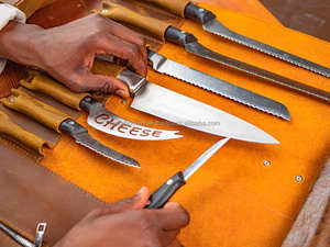 Estuche de Viaje Enrollable para Cuchillos de Chef, de Cuero de Lujo Profesional, con Protección a Prueba de Olores, Porta Herramientas de Cocina LSKR-0061 - Product Image 2