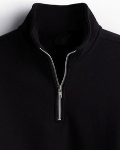 Sweat-shirt personnalisé à col montant zippé en molleton de coton, doux et chaud, à manches longues, pour un confort quotidien décontracté - Product Image 3