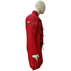 Auténtico Abrigo Gambeson Rojo, Chaqueta Aketon de Algodón Grueso Acolchado, Protectora para Invierno, de Manga Larga y Transpirable, para Caballeros Adultos - Product Image 4
